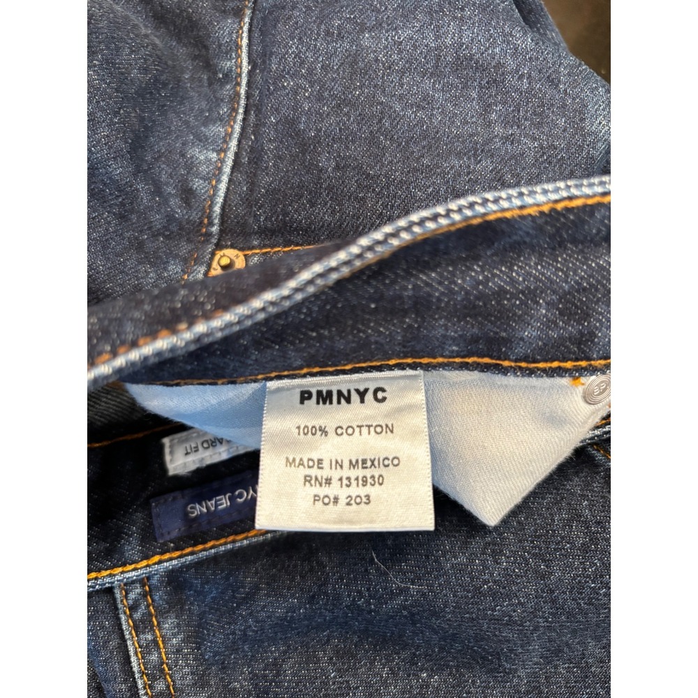 Peter Manning NY PMNYC Standard Fit Jeans Dark Wash 29W 29L Mens Indigo Denim - Picture 8 of 9